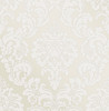 2834-42232 Margot Cream Damask Wallpaper Traditional Style Unpasted Non Woven Paper from Advantage Metallic Collection by Brewster Made in Great Britain