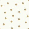 RoomMates RMK9012WP Dots Peel & Stick Wallpaper Gold