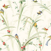 Chesapeake by Brewster QE19321 Quintessential II White Meadow Lark Wallpaper