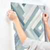 York Wallcoverings UC3830 Modern Art Wynwood Geometric Wallpaper Aqua