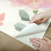 Grace & Gardenia Tropical Blooms Pink  Premium 27 in x 20 ft Peel and Stick Wallpaper