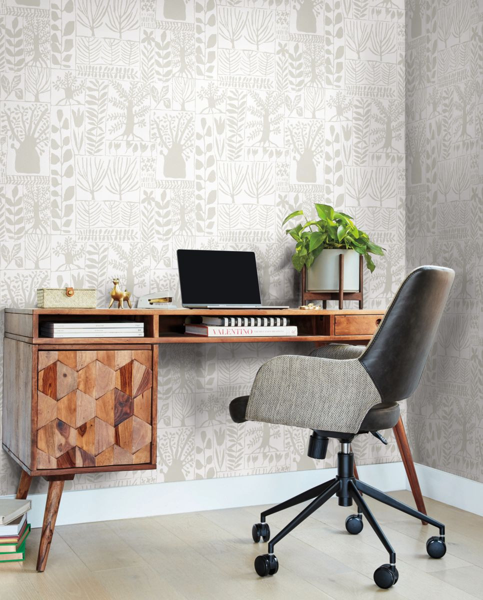 York Wallcoverings Black and White Resource Library BW3861 Primitive