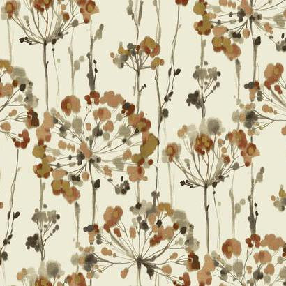 York Wallcoverings Cn2105 Candice Olson Modern Artisan Flourish Wallpaper Cream Russet Taupe Brown Metallic Gold The Savvy Decorator