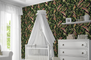 York Wallcoverings TC2651 Tropical Love Birds Wallpaper,Black / Green / Peach/ Red Prepasted Surestrip 27 In wide x 27 ft long 60.8 Sq Ft Designer Quality