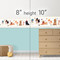 GB90041 Party Dogs Peel and Stick Wallpaper Border 10in Height x 15ft Long Off White Beige Brown Black