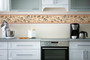 GB80011 Coffee Illustrations Peel and Stick Wallpaper Border 10in Height x 15ft Beige Brown Burgundy