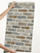 SV5450 Tan Brick Wallpaper Peel & Stick Tan / Gray / Light Brown Contact Paper