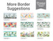 GB30011g8 Grace & Gardenia Birds in Pines Peel and Stick Wallpaper Border 8 in Height x 15ft Long, Blue White Pink Yellow