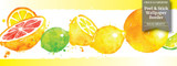 GB50111g8 Grace & Gardenia Citrus Splash Peel and Stick Wallpaper Border 8 in Height x 15ft Yellow Orange Green