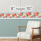 GP1900321g8 Hummingbird Garden Premium Peel and Stick Wallpaper Border 8 in Height x 15ft Long Roll Blue Purple Lavander Red Green