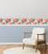 GP1900321g8 Hummingbird Garden Premium Peel and Stick Wallpaper Border 8 in Height x 15ft Long Roll Blue Purple Lavander Red Green