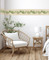 GB50140g8 Grace & Gardenia Olive Branch Peel and Stick Wallpaper Border 8 in Height x 15ft Long, Beige Green Brown