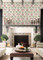 MN1914 Seaside Jacobean Wallpaper Beige / Green / Red from Mediterranean by York Wallcoverings