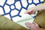 York Wallcoverings PSW1027RL Hedgerow Trellis Peel and Stick Wallpaper Navy/Blue