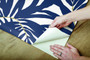 York Wallcoverings PSW1030RL Bali Leaves Peel and Stick Wallpaper Navy/Gold