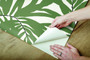 York Wallcoverings PSW1031RL Bali Leaves Peel and Stick Wallpaper Green/Black