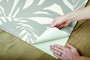 York Wallcoverings PSW1032RL Bali Leaves Peel and Stick Wallpaper Gray//Silver