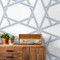 NW44302 Crossroads Geo Geometric Contemporary Style Navy Blue Vinyl Self-Adhesive Wallpaper by NextWall Made in Netherlands