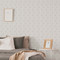 NW44205 Zen Geo Geometric Contemporary Style Alloy Gray Vinyl Self-Adhesive Wallpaper by NextWall Made in Netherlands