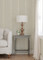 4072-70070 Linette Beige Neutral Fabric Stripe Wallpaper Sure Strip Prepasted Wall Covering Delphine Collection from Chesapeake by Brewster Made in United States