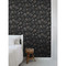 DD139083 Cynara Charcoal Scandinavian Floral Wallpaper Scandinavian Style Unpasted Non Woven Wall Covering Design Department Collection from ESTA Home by Brewster Made in Netherlands