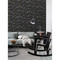 DD139083 Cynara Charcoal Scandinavian Floral Wallpaper Scandinavian Style Unpasted Non Woven Wall Covering Design Department Collection from ESTA Home by Brewster Made in Netherlands