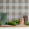 GW6071 Buffalo Plaid Wallpaper 20.5 inch wide x 15 feet long Brown Made in USA Grace and Gardenia Designs