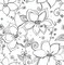 NW34900 Linework Floral Black Floral Theme Vinyl Self-Adhesive Wallpaper NextWall Peel & Stick Collection Made in United States