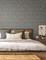 FM1104 Looking Glass Charcoal Black Cream Non Woven Texture Style Wallpaper from Formations