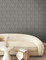 FM1104 Looking Glass Charcoal Black Cream Non Woven Texture Style Wallpaper from Formations
