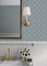 AST6351 Frances Blue Off White Non Woven Floral Style Unpasted Wallpaper from Erin Gates