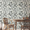 BL1703 Rainforest Off White Charcoal Animals & Insects Theme Unpasted Non Woven Wallpaper from Blooms Second Edition Resource Library
