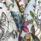 BL1703 Rainforest Off White Charcoal Animals & Insects Theme Unpasted Non Woven Wallpaper from Blooms Second Edition Resource Library