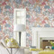 BL1813 Forest Floor Coral Botanical Theme Unpasted Non Woven Wallpaper from Blooms Second Edition Resource Library