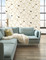 York Wallcoverings RY2702 Black and White Resource Library Prismatic Removable Wallpaper Metallic Gold Black White