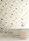 York Wallcoverings RY2702 Black and White Resource Library Prismatic Removable Wallpaper Metallic Gold Black White