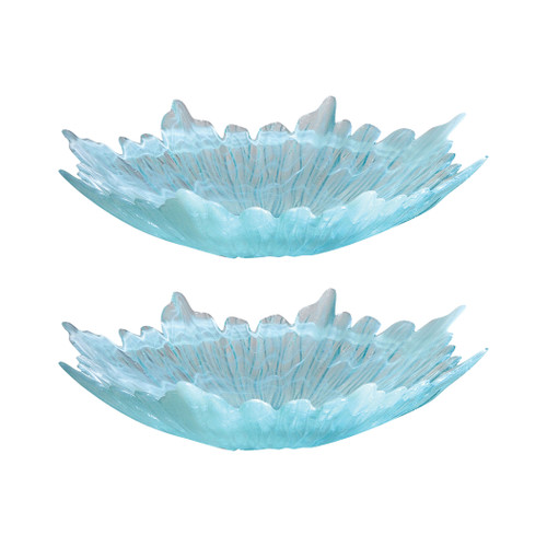 ELK 307409/S2 Pomeroy Sunflower Set of 2 Bowls Azure Alabaster