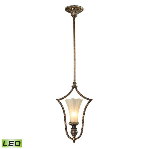 Allesandria 1 Light LED Pendant In Burnt Bronze and Amber by ELK 11554/1-LED