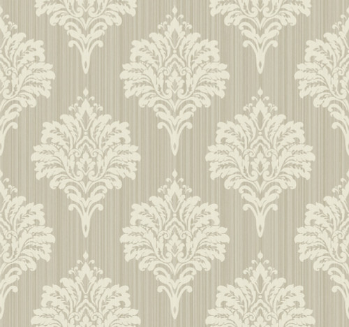 Glitter Damask Wallpaper in Luster OG20007 from Wallquest