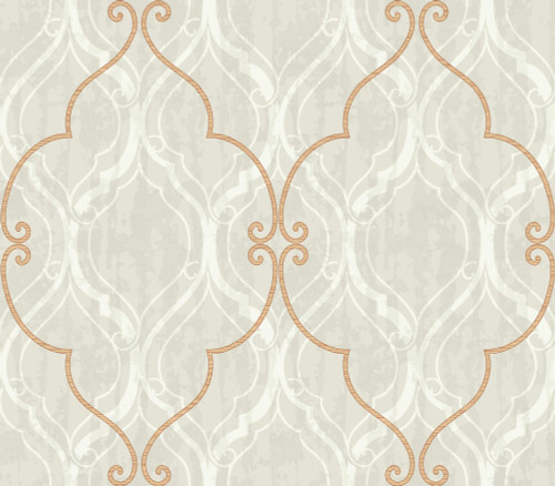 Seabrook wallpaper in Neutrals, Orange/Rust MC70306