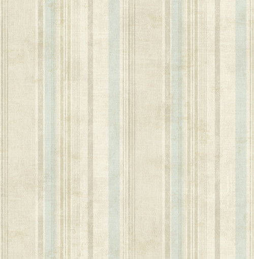 Hudson Stripe Wallpaper in Antique Blue HK90504 from Wallquest