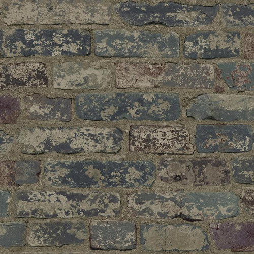 YORK WALLCOVERINGS RK4437 Urban Chic Up The Wall Wallpaper Grey, Dark Red, Taupe, Grey/Blue, Purple, Silver