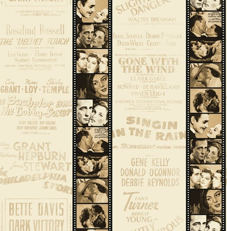 Wallquest TH23002 Movie Sidewall Themes of Life Wallpaper