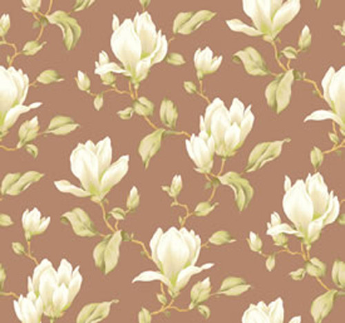 York Wallcoverings YV9000 Magnolia Branch Sidewall Wallpaper