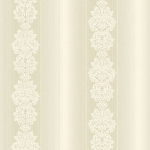 Raymond Waites Wallpaper N12108 Gautier Stripe Cream Grand Damask Stripe
