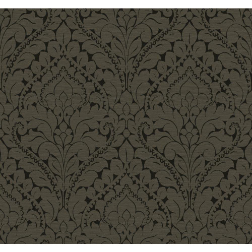 York Wallcoverings Stockbridge Square YW1400 Silken Damask Wallpaper