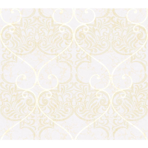 York Wallcoverings Metallics CW9239 Marceilles Wallpaper, Off White