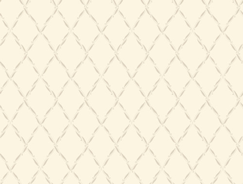 York Wallcoverings Casabella JG0737 Ribbon Harlequin Wallpaper, White & Taupe