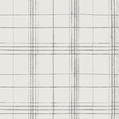 York Wallcoverings FH4018 Farmhouse Plaid Wallpaper Beige/Gray