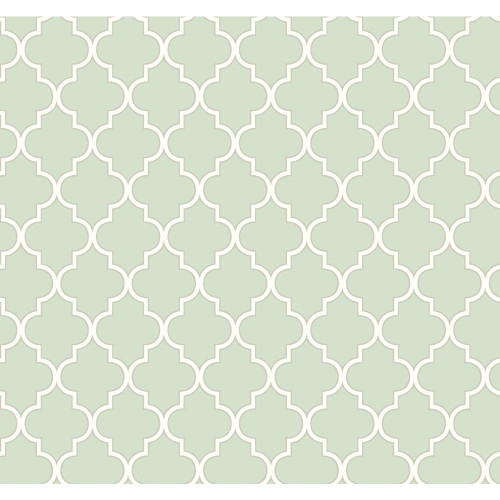 York Wallcoverings Waverly Cottage ER8195 Buzzing Around Trellis Wallpaper, Icy Blue / Rich Cream / Sterling Silver